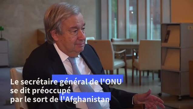 Guterres à l'AFP: il faut dialoguer avec les talibans