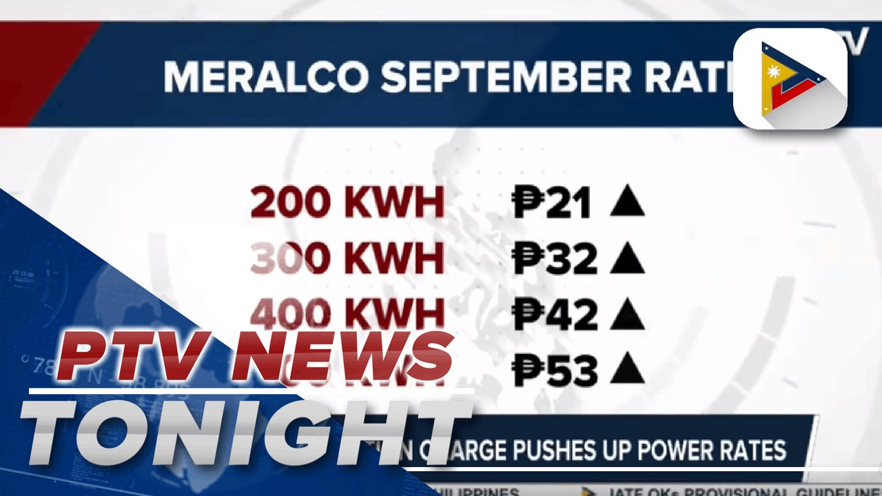 Meralco hikes power rates by P0.11/KWH in September | via @naomiPTV