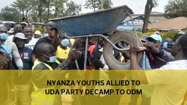 Nyanza youths allied to UDA party decamp to ODM