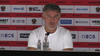 Nice - Galtier : "On veut donner du plaisir aux gens"