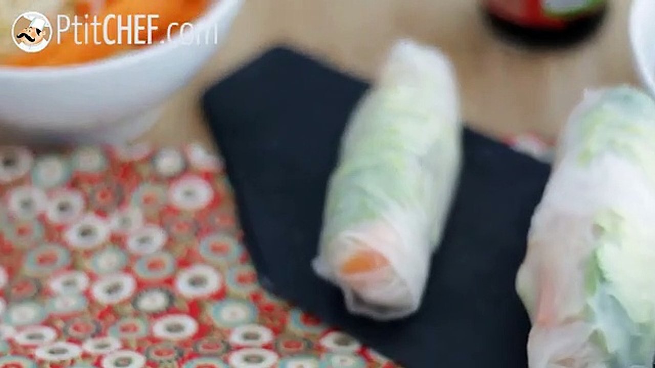 Rouleaux de printemps aux crevettes pas à pas