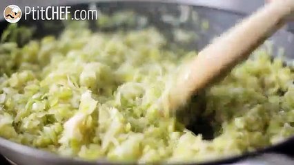 Tarte aux poireaux (6 étapes faciles et vidéo)