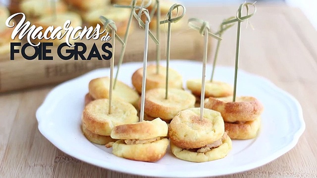 Macarons de foie gras aux quenelles