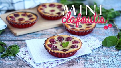 Mini clafoutis aux cerises, sans gluten