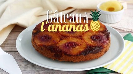 Gâteau renversé à l'ananas facile