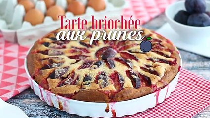 Tarte briochée aux prunes