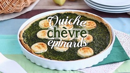 Quiche aux épinards et au fromage de chèvre