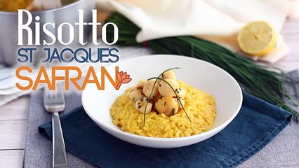 Risotto de noix de St Jacques au safran