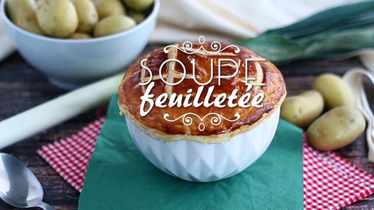 Soupe feuilletée poireau pomme de terre