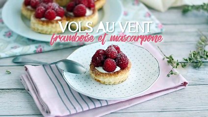 Vols au vent framboises et mascarpone