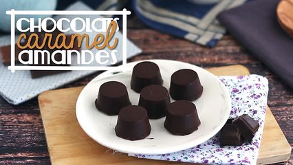 Chocolats fourrés au caramel au beurre salé et aux amandes