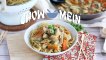 Chow mein (chao men), nouilles chinoises au poulet et aux légumes