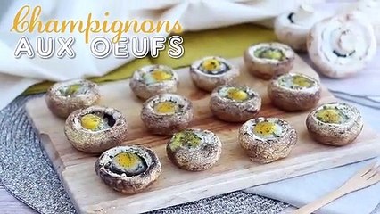 Champignons aux œufs de caille