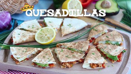Quesadillas au poulet et à l'avocat