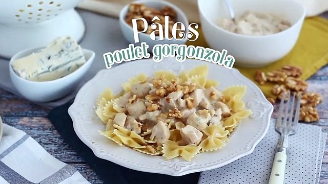 Pâtes au poulet et au gorgonzola