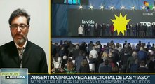 Argentina: Cierre de campañas proselitistas de cara a elecciones primarias