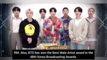 [ENG SUB] BTS WON BEST MALE ARTIST AT 48TH KOREA BROADCASTING AWARDS!