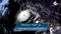 Huracán “Olaf” pierde fuerza tras tocar tierra en Baja California Sur; continúan las lluvias