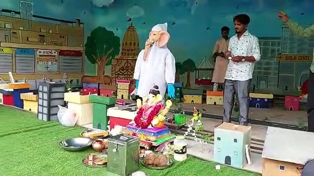 VIDEO: कोरोना वॉरियर के वेश में नजर आएंगे गणपति