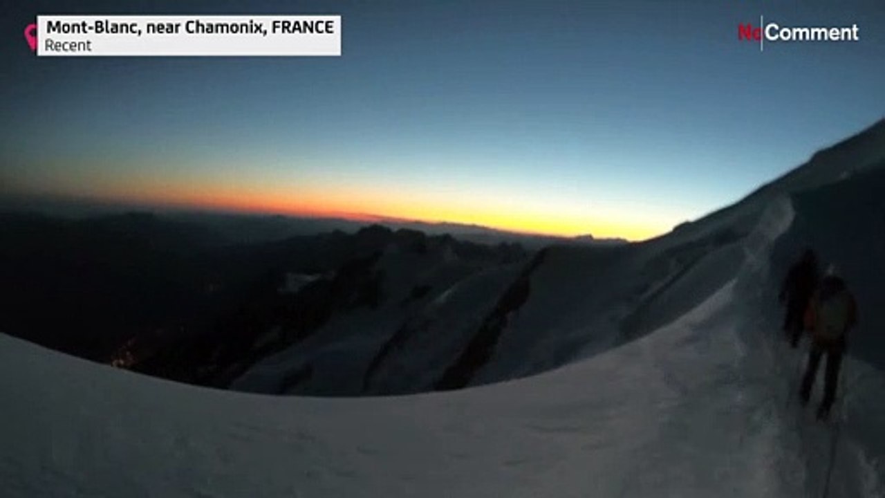 Sonnenaufgang auf dem Mont Blanc