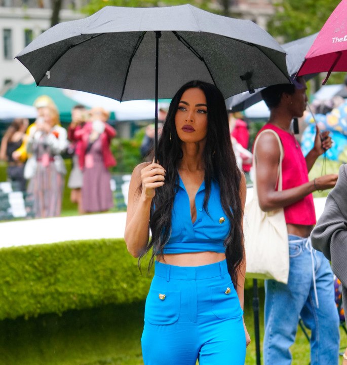 Megan Fox Wore a Subtly Sexy Monochromatic Matching Set