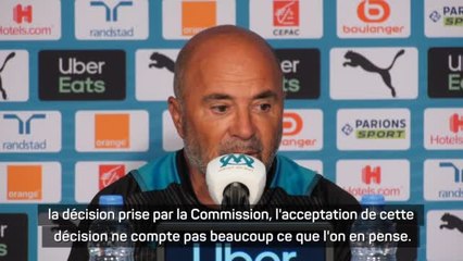 OM - Sampaoli : "Je suis un entraîneur de football, je dois me conformer aux sanctions"
