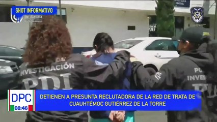 Cae presunta reclutadora de red de trata