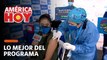 América Hoy: Melissa Paredes se vacunó contra el covid en vivo (HOY)