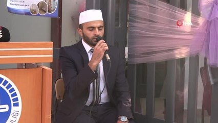 Bilecik'te hayırsever Ahmet Yıldız'a plaket takdim edildi