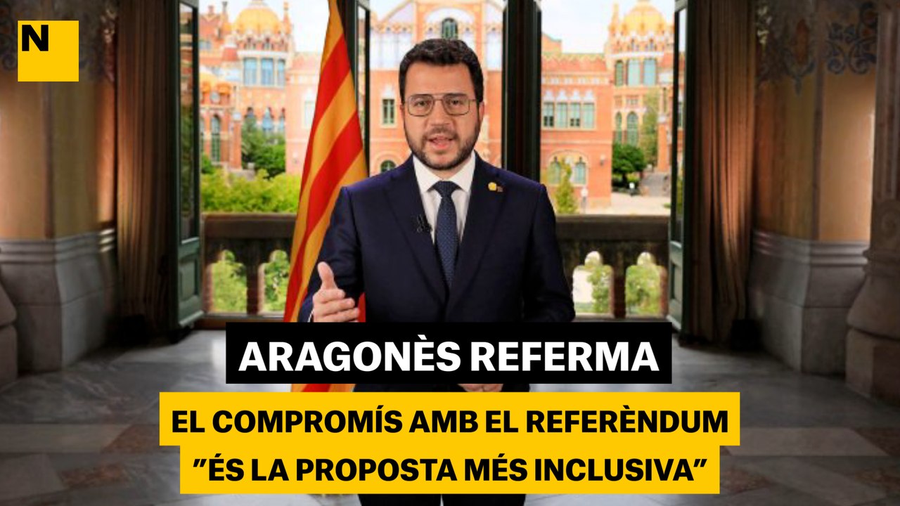 Aragonès referma el compromís amb el referèndum: "És la proposta més inclusiva”