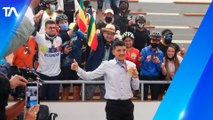 El presidente Guillermo Lasso recibió al campeón olímpico Richard Carapaz