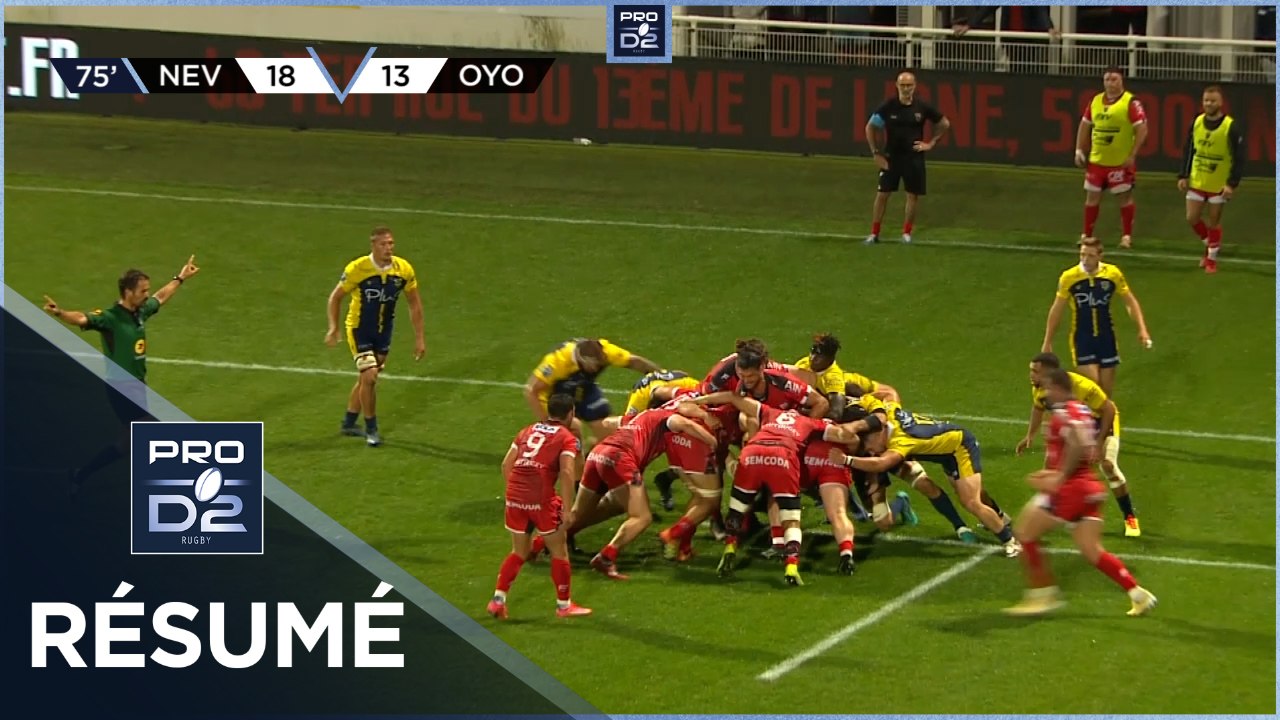 PRO D2 - Résumé USON Nevers-Oyonnax Rugby: 21-18 - J03 - Saison 2021/2022