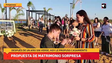 Propuesta de matrimonio sorpresa