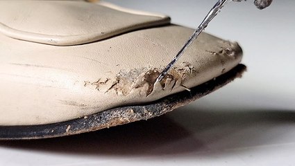 How $1,000 Gucci mules are restored from bite marks