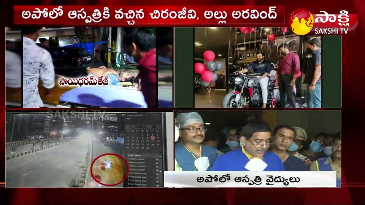 రోడ్డు ప్రమాదంలో హీరో సాయి ధరమ్‌ తేజ్‌కు తీవ్ర గాయాలు