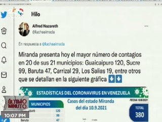 COVID-19 | Venezuela registró 1.263 casos de transmisión comunitaria y 329.335  recuperados
