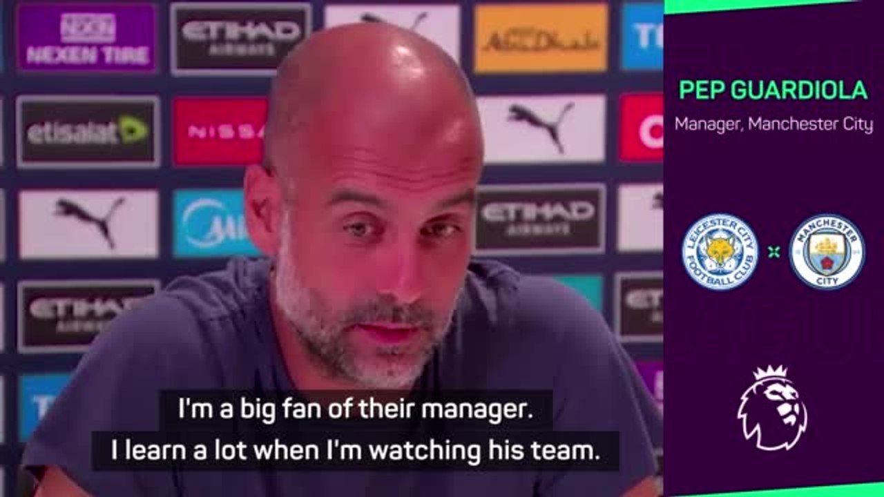 Guardiola a big admirer of Brendan Rodgers' football