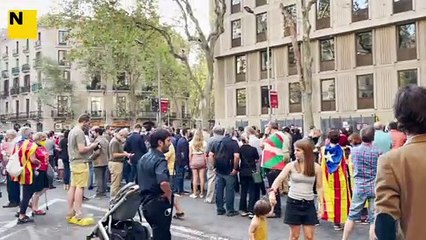 Ambient al carrer per  l'11-S