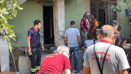 EVİ YANAN KADIN, GÖZYAŞLARI İÇİNDE YARDIM İSTEDİ