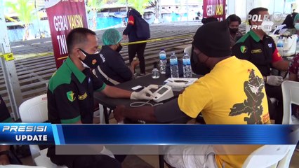 Kapolda Papua Tinjau Kegiatan Vaksinasi di Lapangan PTC Entrop Kota Jayapura