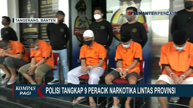 Polisi Tangkap 9 Peracik Narkotika Lintas Provinsi