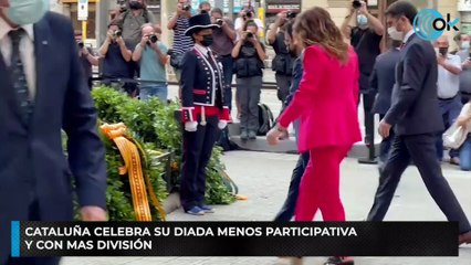 Cataluña celebra su diada menos participativa y con mas división