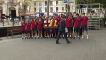 Laporta preside la ofrenda floral del Barça con motivo de la Diada de Cataluña