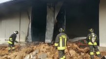 San Genesio ed Uniti (PV) - In fiamme capannone di un canile (11.09.21)