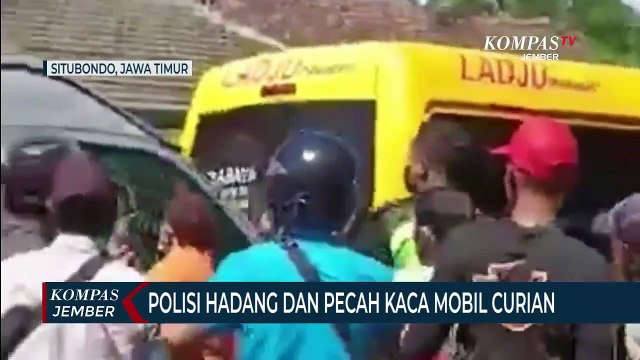 Polisi Hadang Mobil Travel Curian, Kaca Mobil Dipecah, Pelaku Dibekuk