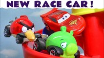 New Racer Angry Birds King Leonard Green Pig Toy joins Pixar Cars Lightning McQueen in this Family Friendly Funny Funlings Race Full Episode with Hot Wheels by Toy Trains 4U