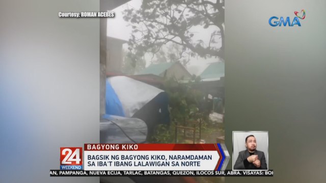 Bagsik ng Bagyong Kiko, naramdaman sa iba't ibang lalawigan sa Norte | 24 Oras Weekend