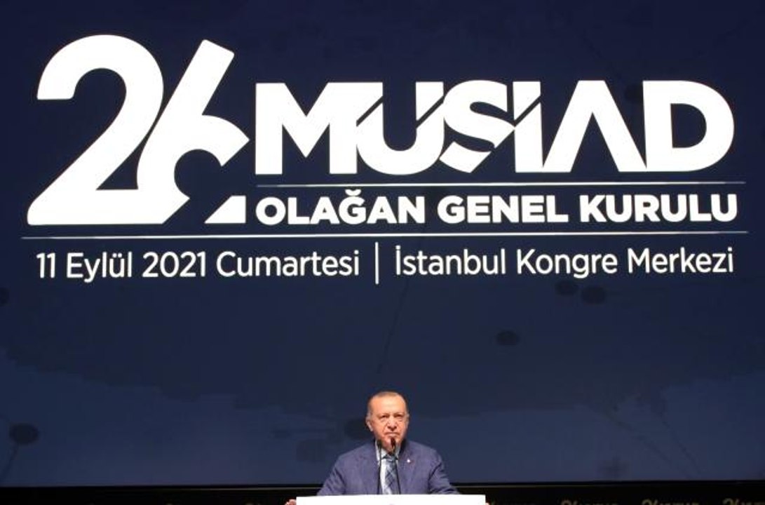 Cumhurbaşkanı Erdoğan, İstanbul Kongre Merkezi'nde düzenlenen MÜSİAD 26. Olağan Genel Kurulu'na katıldı