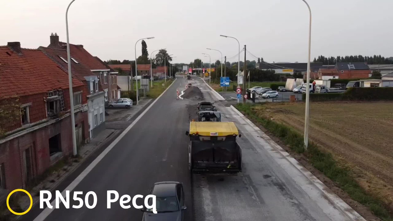 Pecq RN50 Travaux