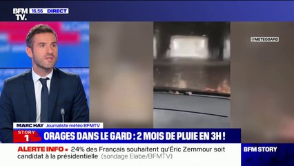 Télécharger la video: Intempéries dans le Gard: l'équivalent de 2 mois de pluie sont tombés en 3 heures